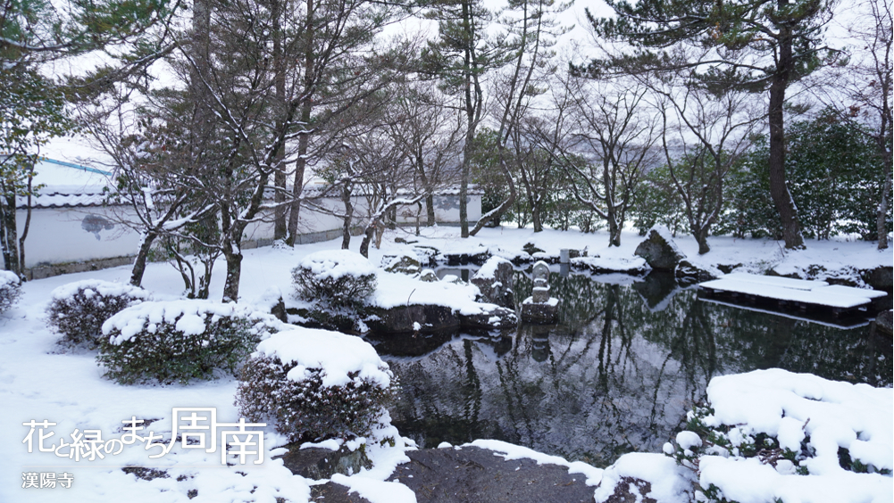 花と緑のまち周南「鹿苑山　漢陽寺」鏡池